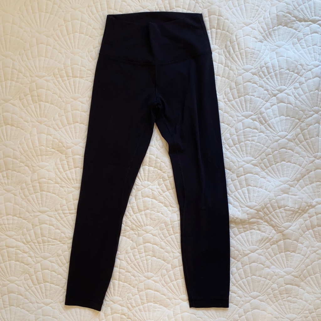 Lululemon 7/8 Leggings, Black, Size 6